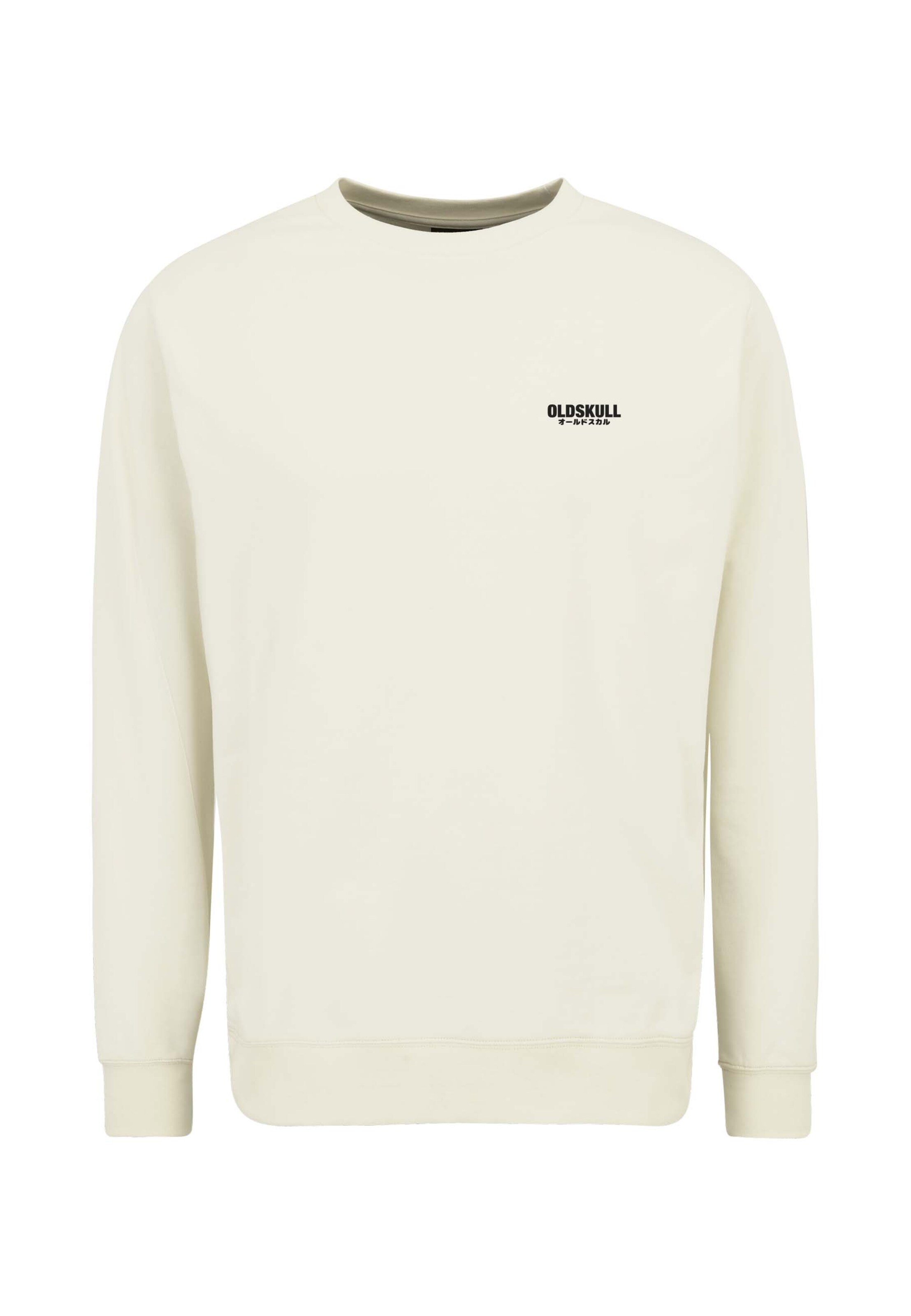 Oldskull Sweatshirt 'Basic Osk' in White: front