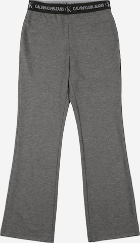 Calvin Klein Jeans Flared Pants in Grey: front