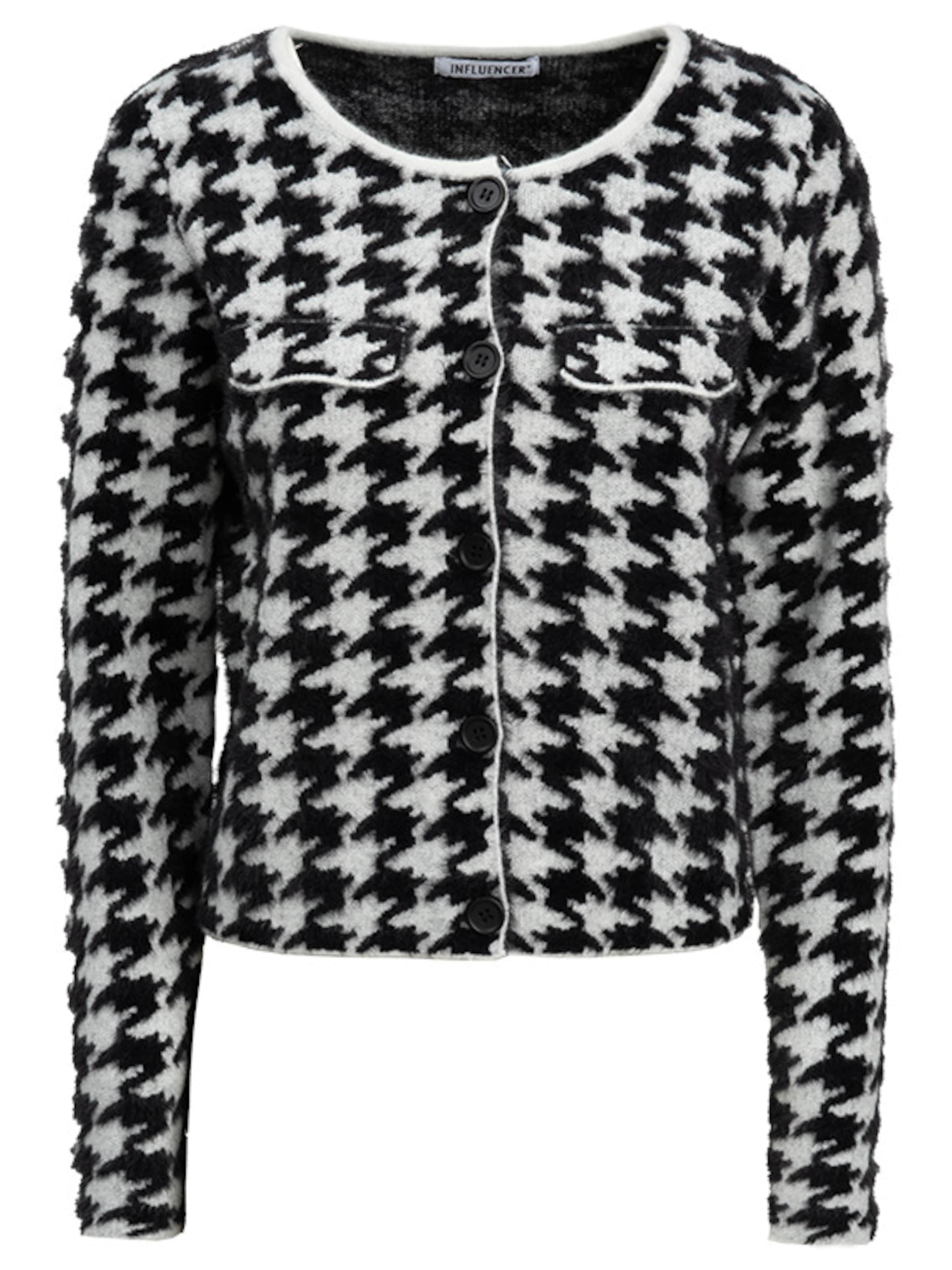 Influencer Kardigán - fekete: elől