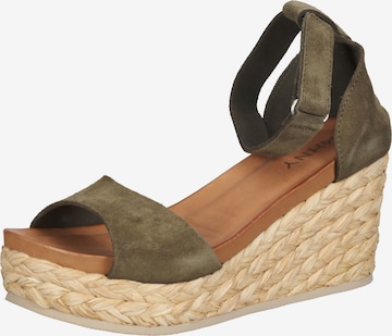 MAHONY Strap Sandals in Green: front