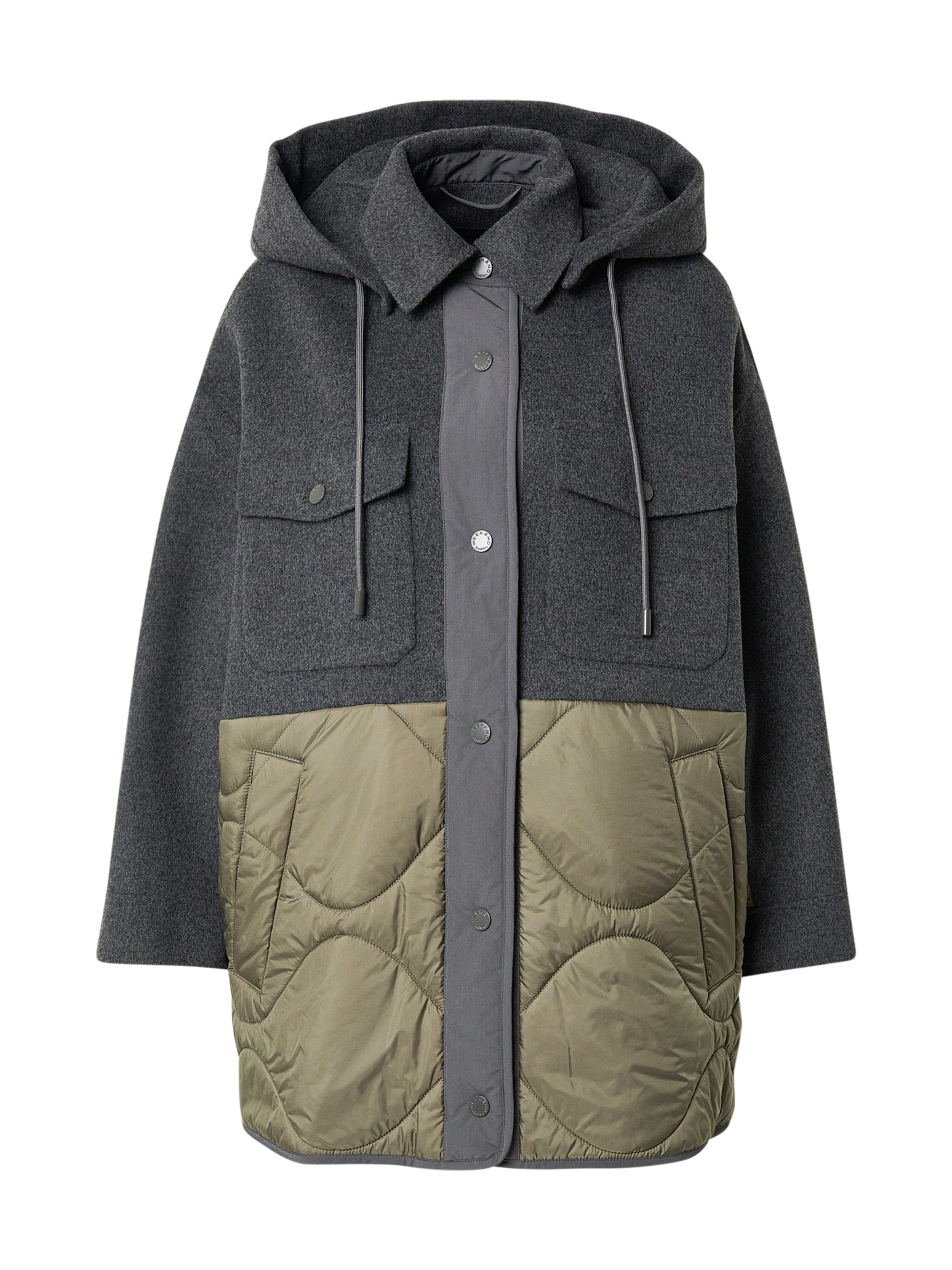 Weekend Max Mara Φθινοπωρινό και ανοιξιάτικο μπουφάν 'DOSSOLA' σε μπεζ / ανθρακί / λαδί, Άποψη προϊόντος