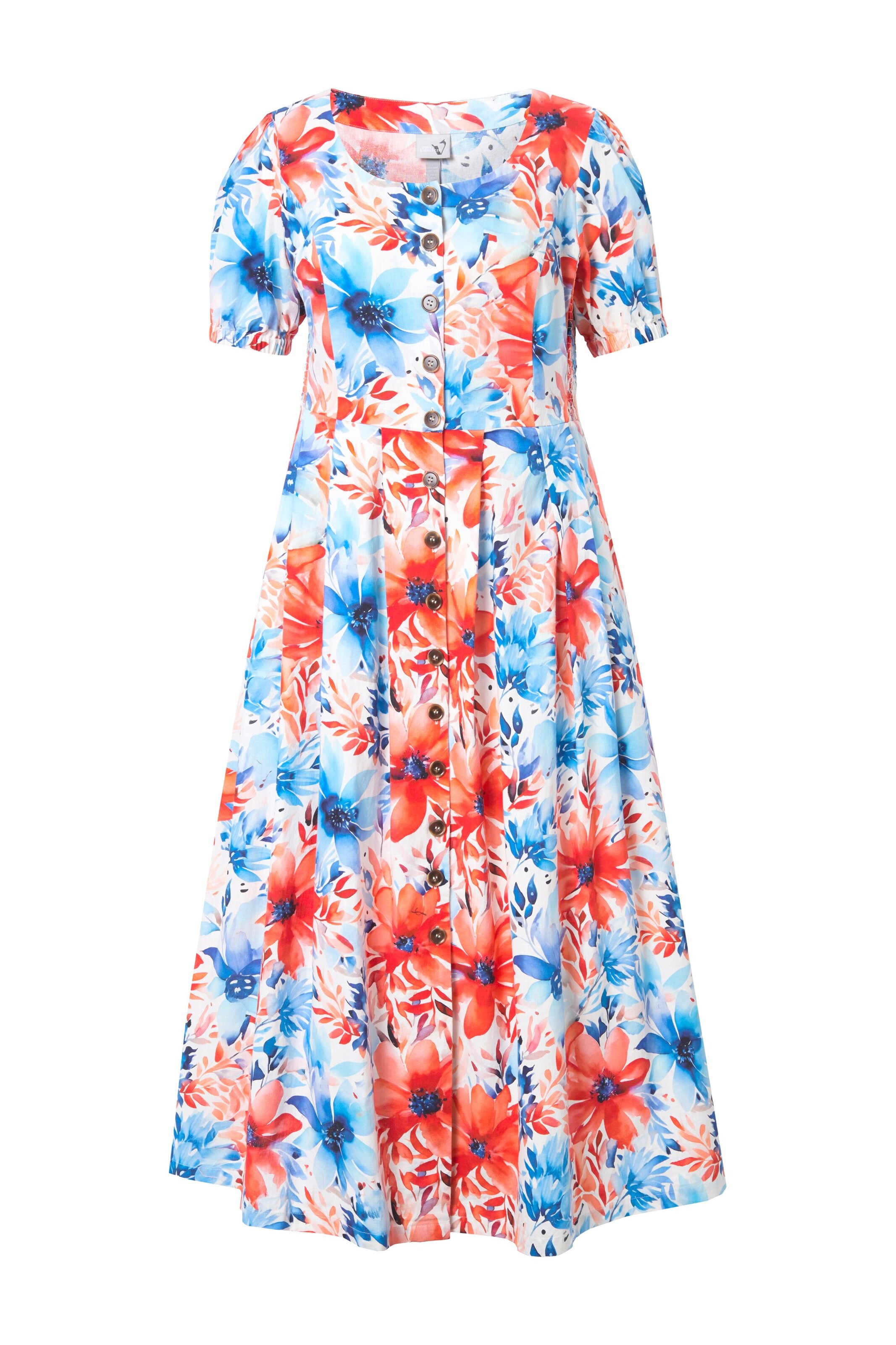 Robe-chemise Ulla Popken en bleu : devant