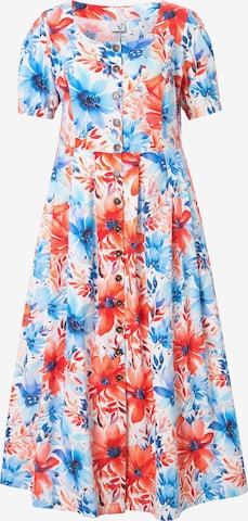 Ulla Popken Blousejurk in Blauw: voorkant