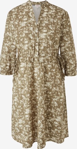 s.Oliver Shirt Dress in Green: front