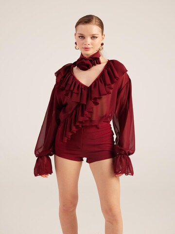 Chemisier HOLLY LOLLY en rouge
