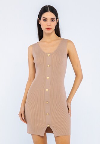 Abito in maglia 'Siara' di Giorgio di Mare in marrone: frontale