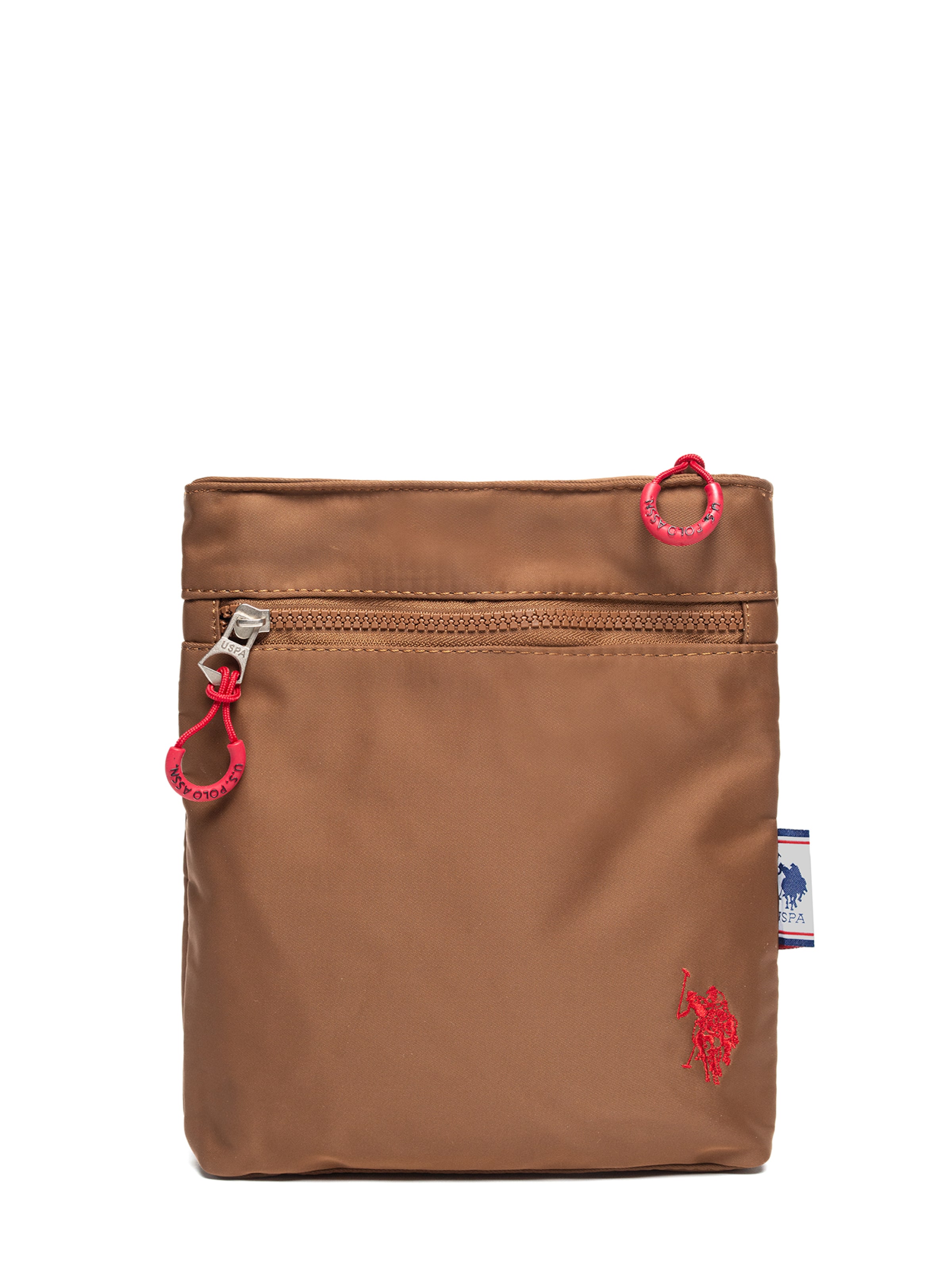 U.S. POLO ASSN. Crossbody bag in Brown: front