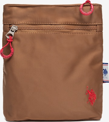U.S. POLO ASSN. Umhängetasche in Braun: Vorderseite