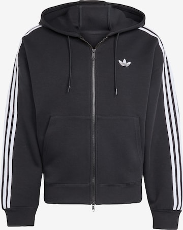 Veste de survêtement 'Adicolor Spacer' ADIDAS ORIGINALS en noir : devant