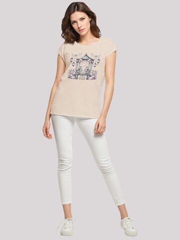T-shirt 'Skelett Paar Valentinstag' F4NT4STIC en beige