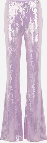 PATRIZIA PEPE Flared Broek in Lila: voorkant