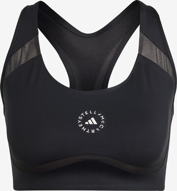 ADIDAS BY STELLA MCCARTNEY Bralette Sports Bra 'Truepurpose Power Impact Training Medium-support' in Black: front