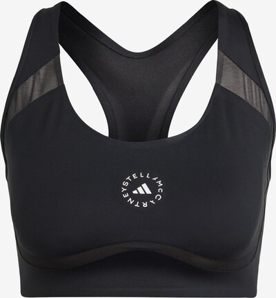 ADIDAS BY STELLA MCCARTNEY Sports bra 'Truepurpose Power Impact Training Medium-support' in Grey / Black / White, Item view