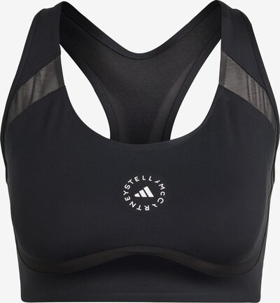 ADIDAS BY STELLA MCCARTNEY Sports Bra 'Truepurpose Power Impact Training Medium-support' in Grey / Black / White, Item view