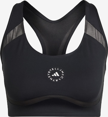 ADIDAS BY STELLA MCCARTNEY Bralette Sports Bra 'Truepurpose Power Impact' in Black: front