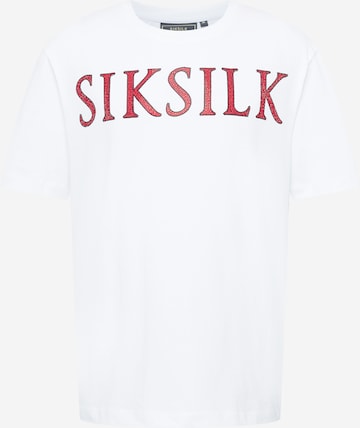 SikSilk Shirt in Wit: voorkant