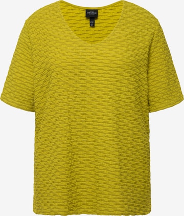 T-shirt Ulla Popken en jaune : devant