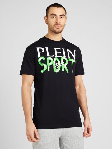 T-Shirt Plein Sport en noir : devant