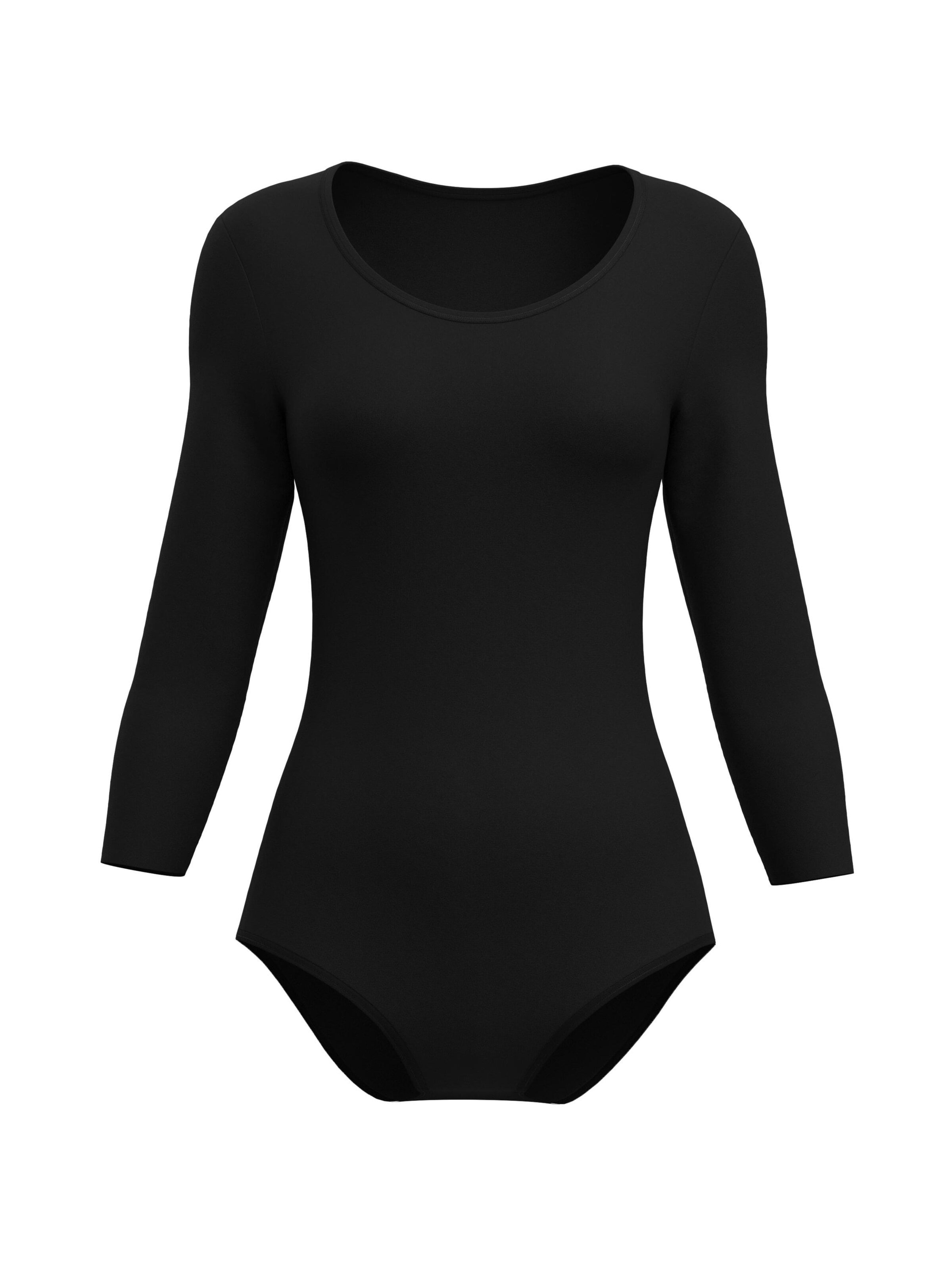 Body 'Natural Comfort' di CALIDA in nero: frontale