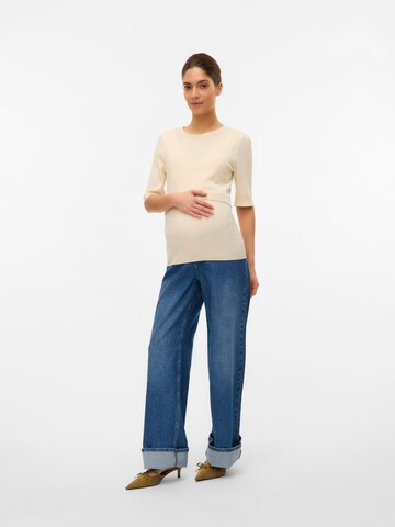MAMALICIOUS Sweter w kolorze beżowy