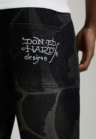 Ed Hardy Baggy Джинсы 'Cobweb' в Черный