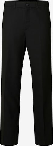 SELECTEDregular Hlače na crtu 'SLHNEIL' - crna boja: prednji dio