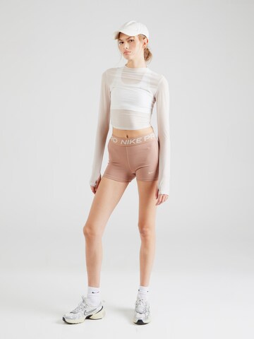NIKE Skinny Sportsbukser i brun