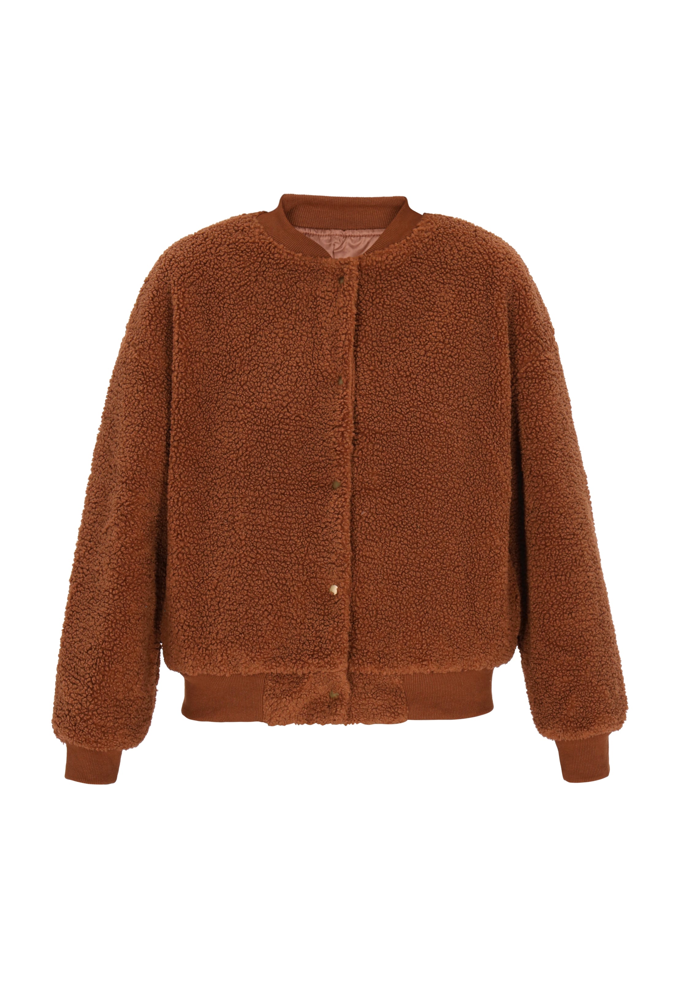 Veste mi-saison MYMO en marron : devant