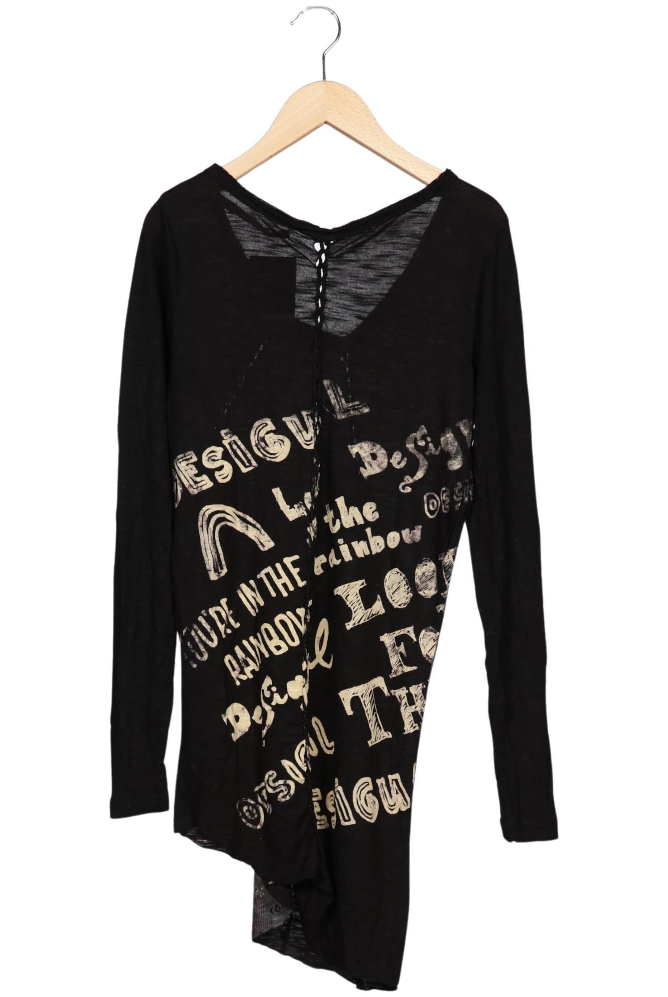 Desigual Langarmshirt XL in Schwarz