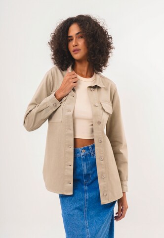 FRESHLIONS Blouse 'Lidia' in Beige: front