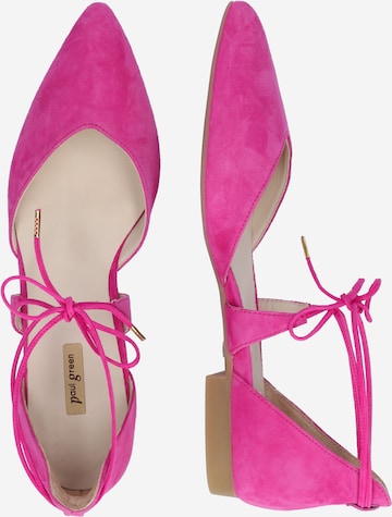 Paul Green Ballet Flats with Strap in Pink