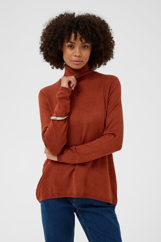 Pull-over 'CUAnnemarie' CULTURE en marron : devant