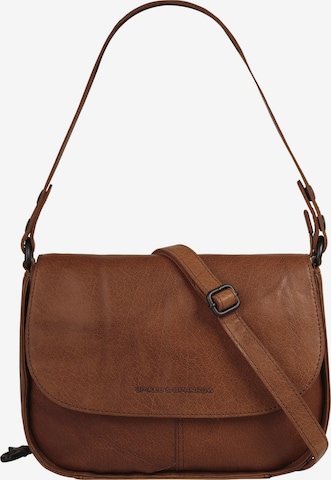 Spikes & Sparrow Crossbody Bag in Brown: front