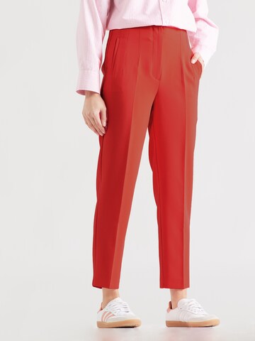 ONLY Tapered Pleated Pants 'RAVEN LIFE' in Red: front