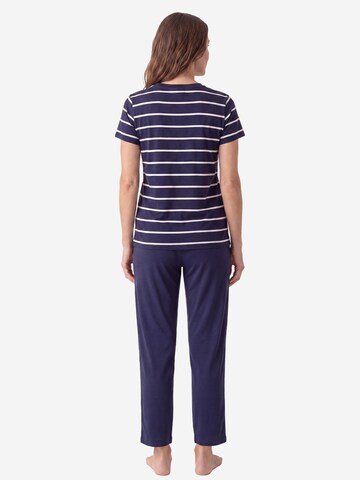 SCHIESSER Pajama 'Mix & Relax' in Blue