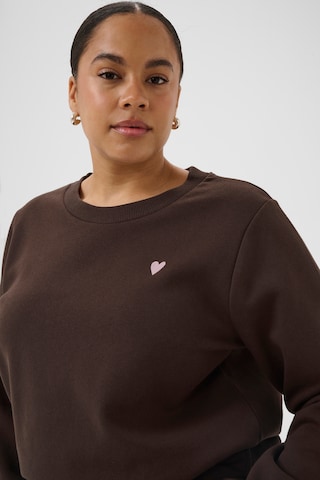 Pull-over 'KClia' KAFFE CURVE en marron