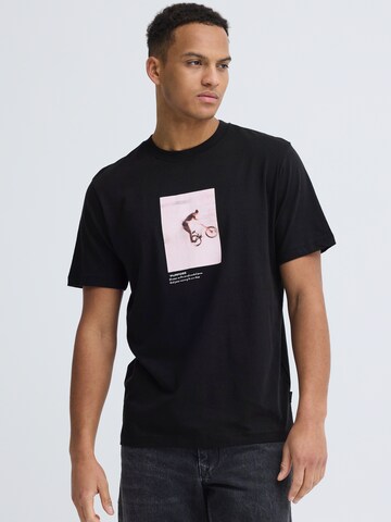 BLEND Тениска 'BHKOLE PHOTOPRINT' в синьо: отпред