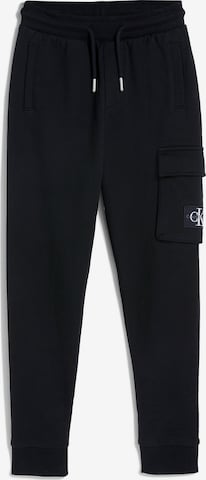 Calvin Klein Jeans Tapered Pants in Black: front