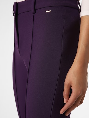 Coupe slim Pantalon à plis JOOP! en violet