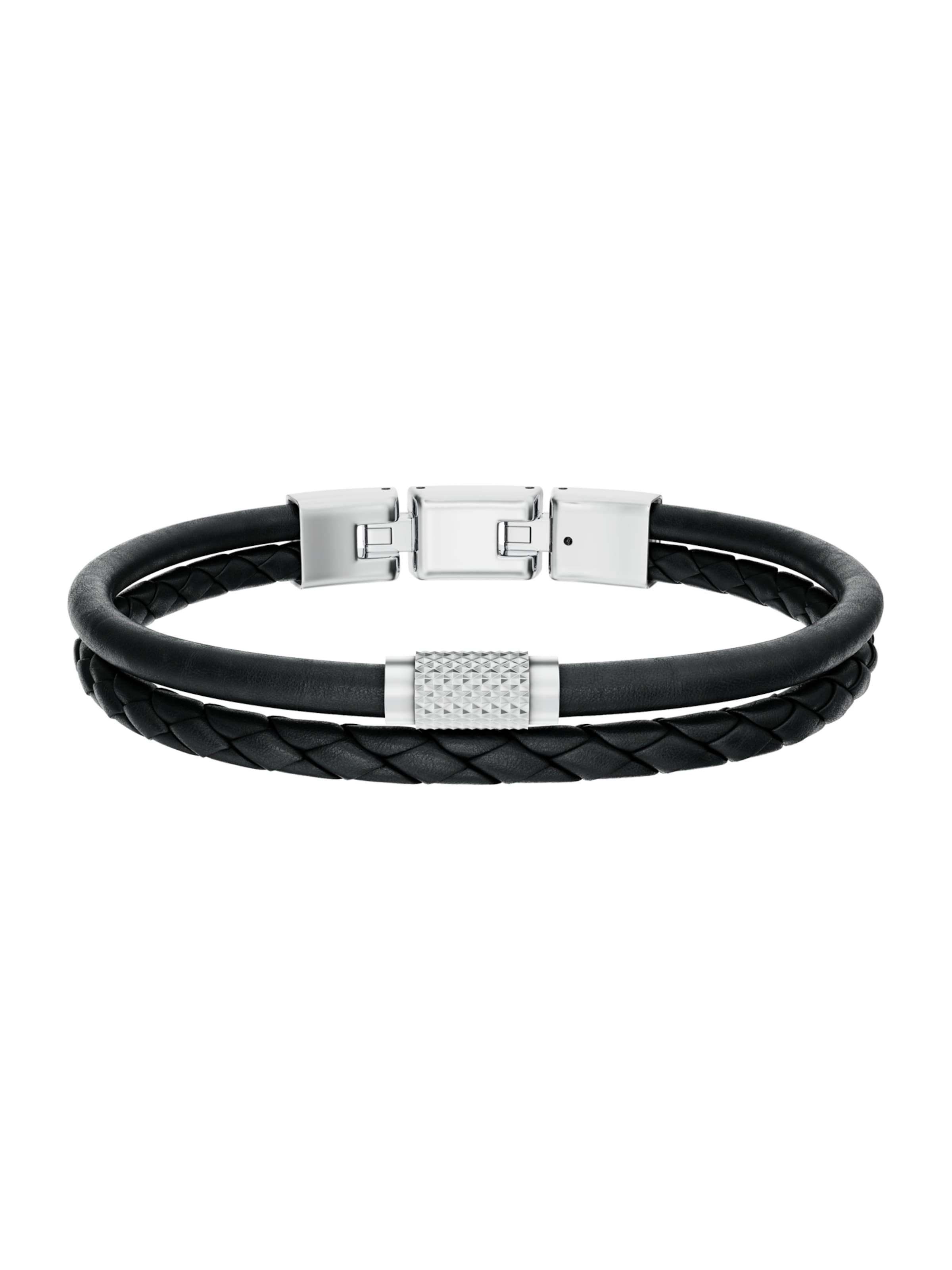 FOSSIL Bracelet 'Machine' in One Size in Black / Silver, Item view