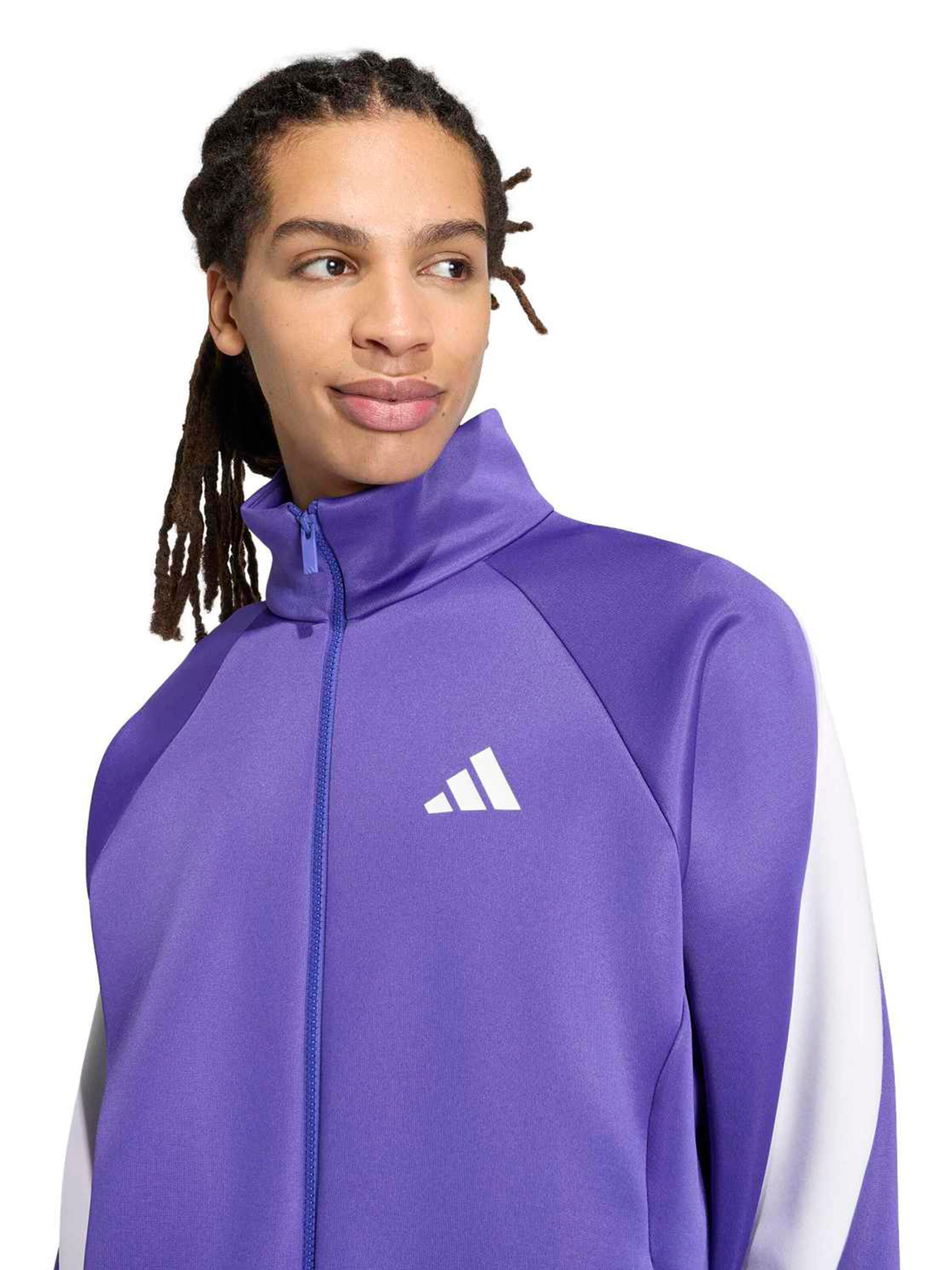 ADIDAS SPORTSWEAR - Casaco de treino em moletão 'STADIUM' em roxo