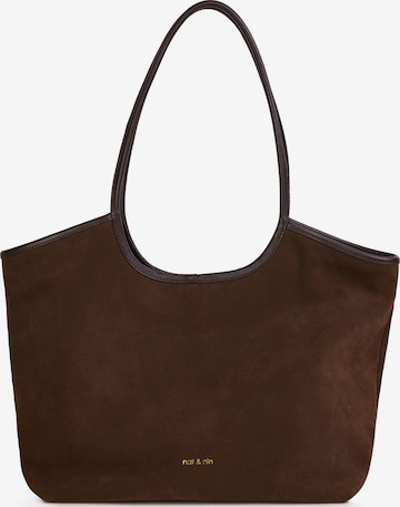 Nat&Nin Ostoskassi värissä ruskea: etupuoli