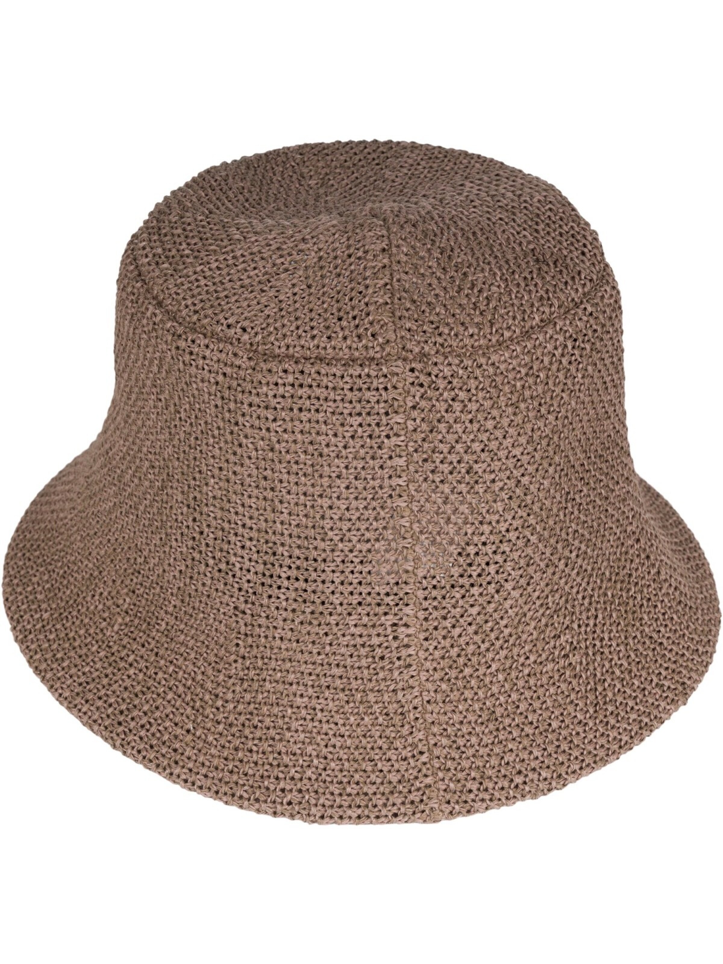 styleBREAKER Hut 'Fischerhut aus Papierstroh - Knautschhut'‌‌‌‌‌‌‌‌‌‌ in Grau