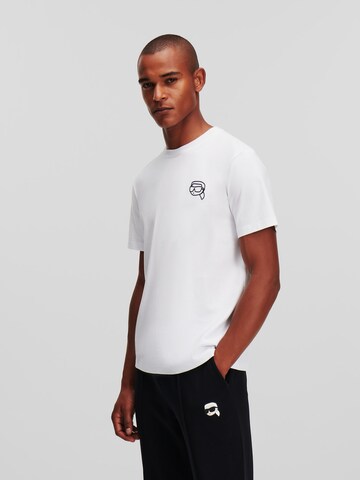 T-Shirt ' Ikonik ' Karl Lagerfeld en blanc