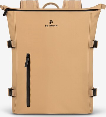 Pactastic Backpack in Beige: front