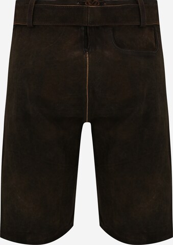 Krüger Buam Regular Traditional Pants 'Fernando' in Brown