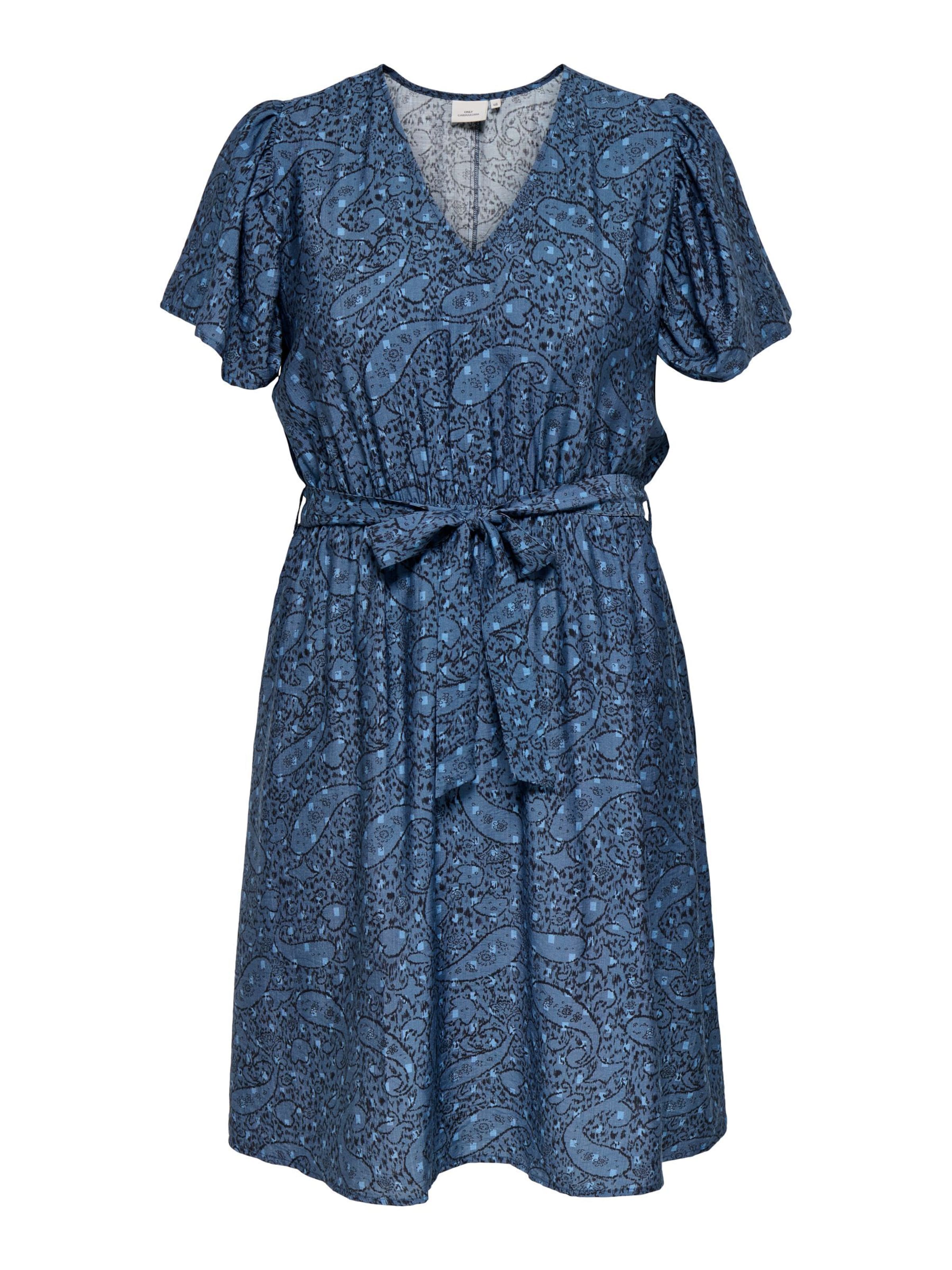ONLY Carmakoma Robe 'CARCarrie' en bleu / bleu clair / noir, Vue avec produit