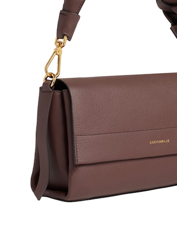Coccinelle Handbag 'Boheme Grana Double Handbag Double Grainy Leather' in Brown
