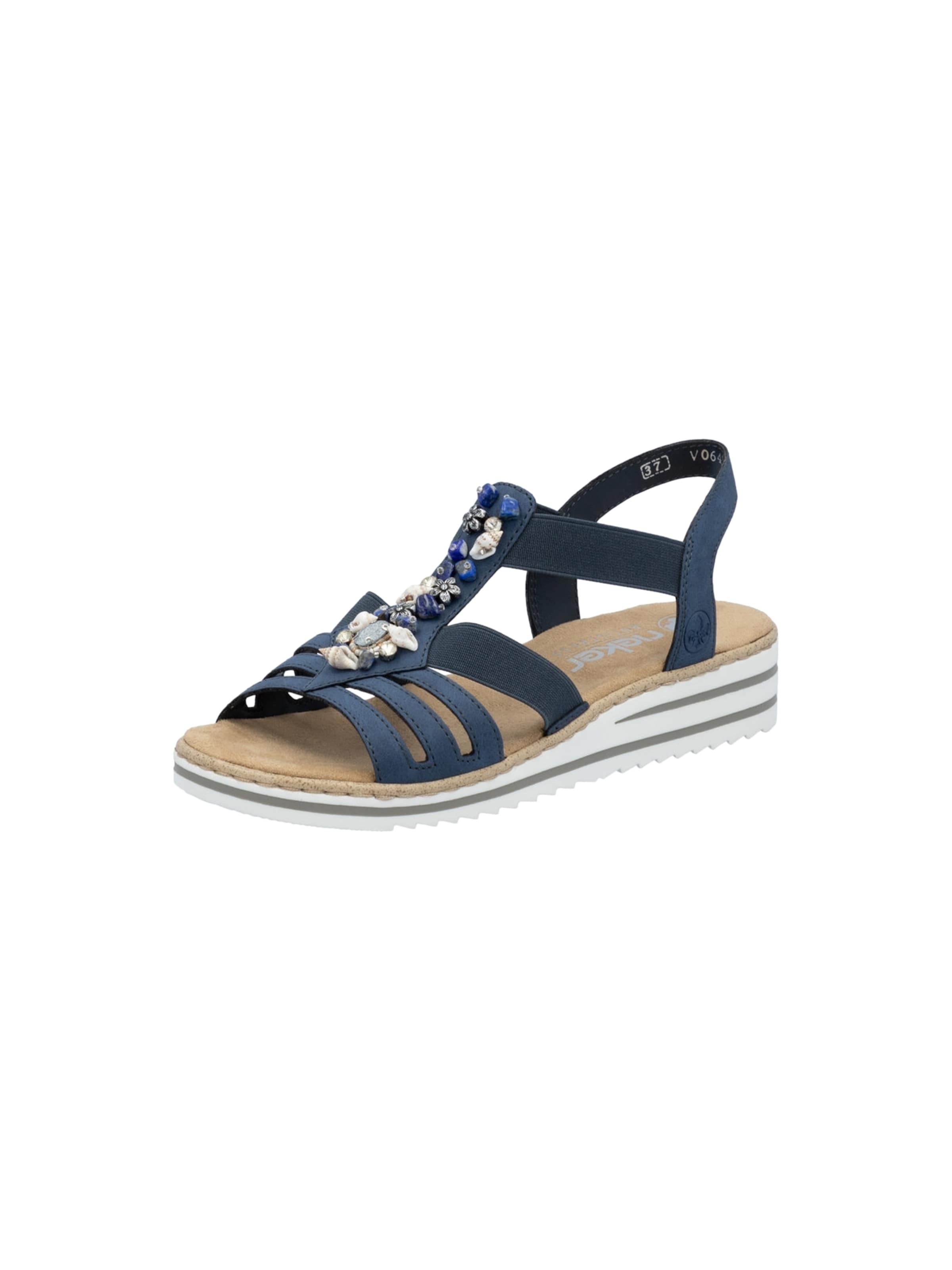 Rieker - Sandalias en azul: frente