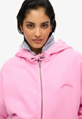 Superdry Sweatjacke in Pink